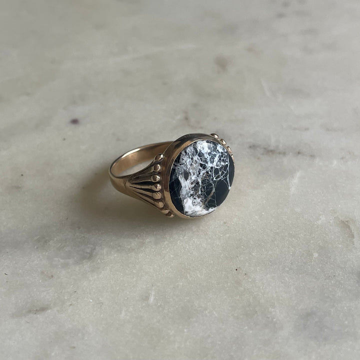 One of A Kind White Buffalo Turquoise Ring | MIMOSA Handcrafted