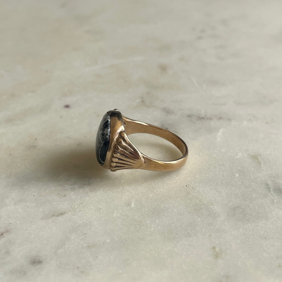 One of A Kind White Buffalo Turquoise Ring | MIMOSA Handcrafted