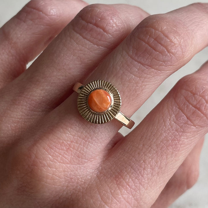 Sunburst Ring with Spiny Oyster | MIMOSA Handcrafted