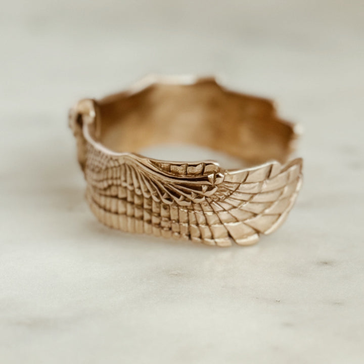 The MIMOSA Handcrafted Owl Cuff in Bronze