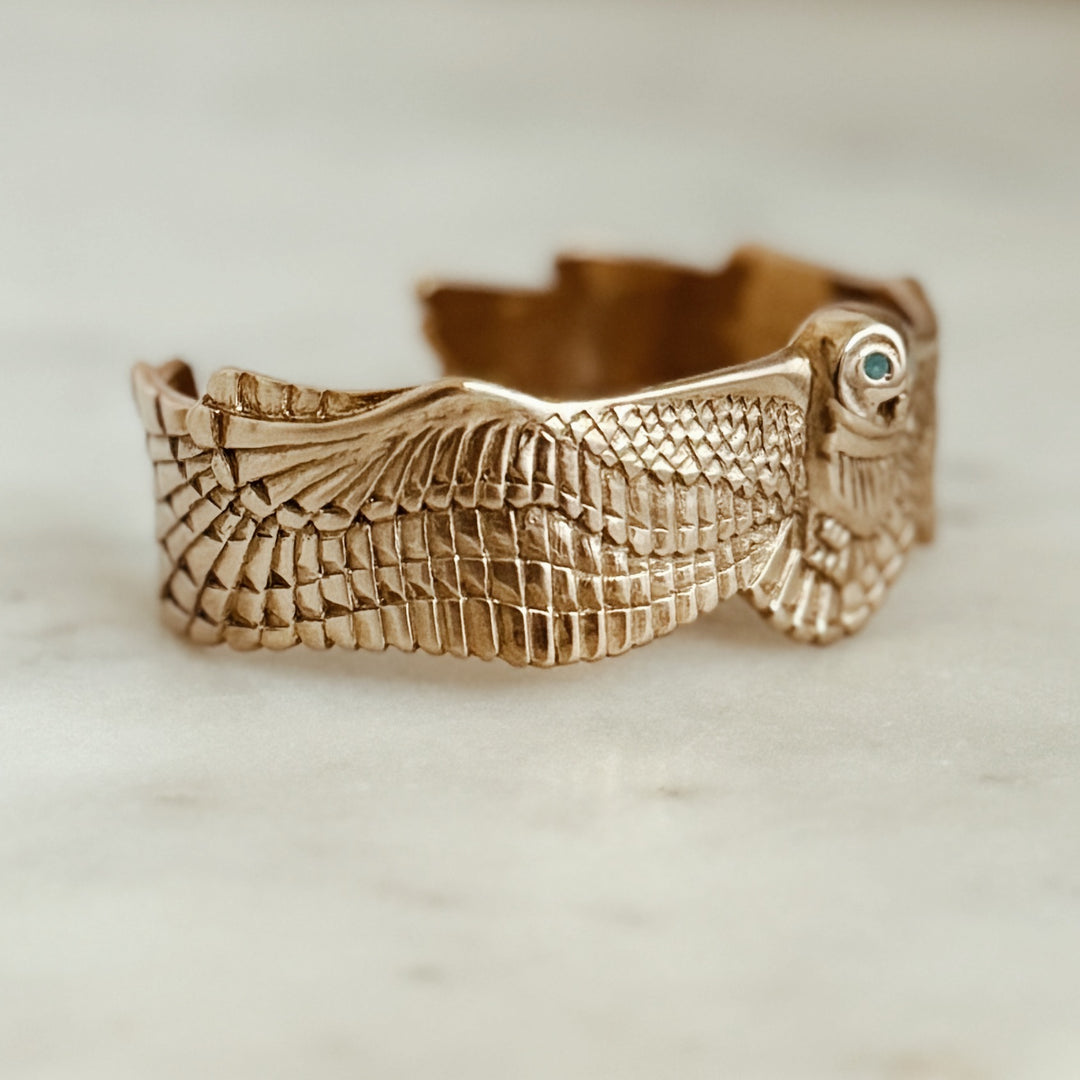 Owl Cuff With Stones | MIMOSA Handcrafted