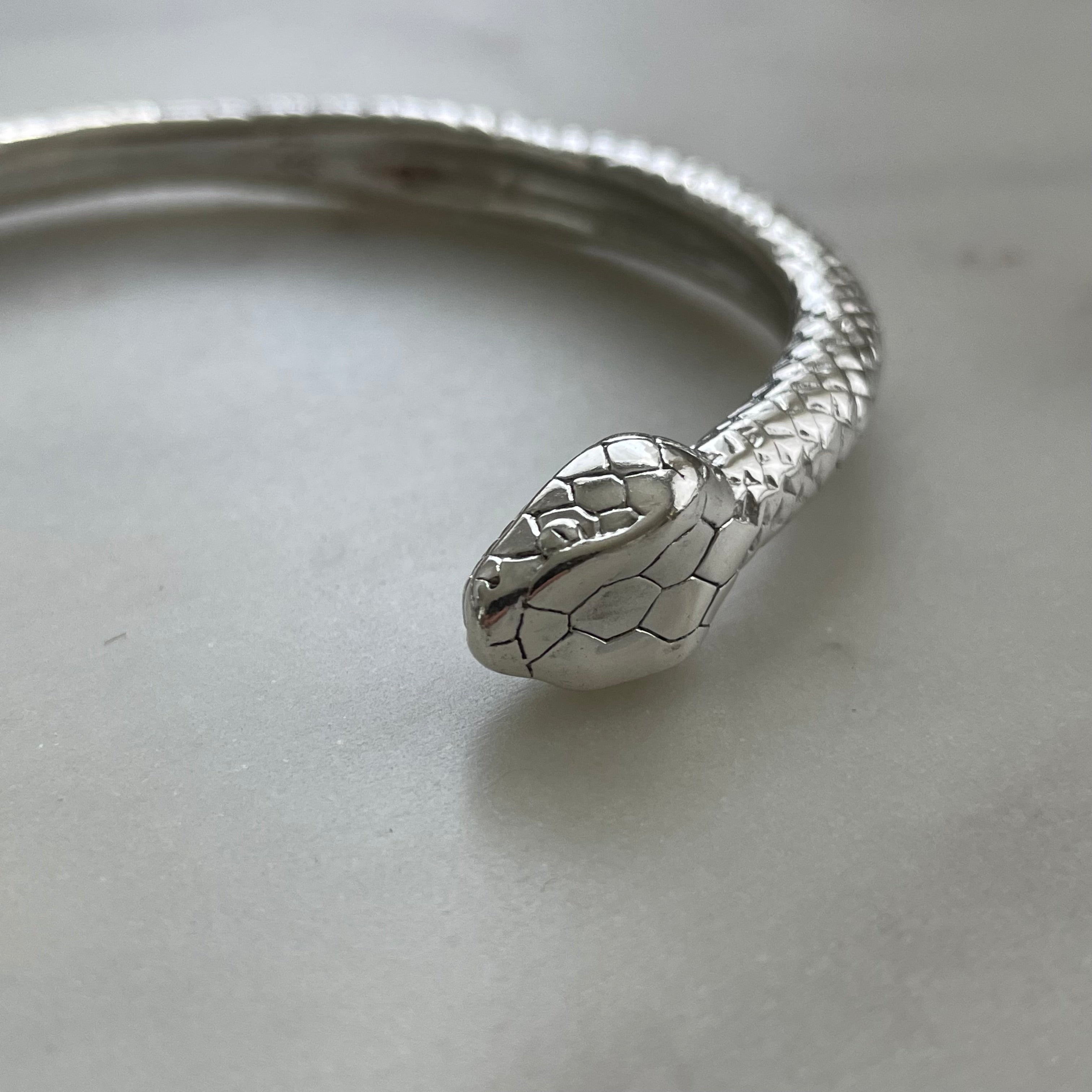 Snake Bracelet with Turquoise Eyes| MIMOSA Handcrafted