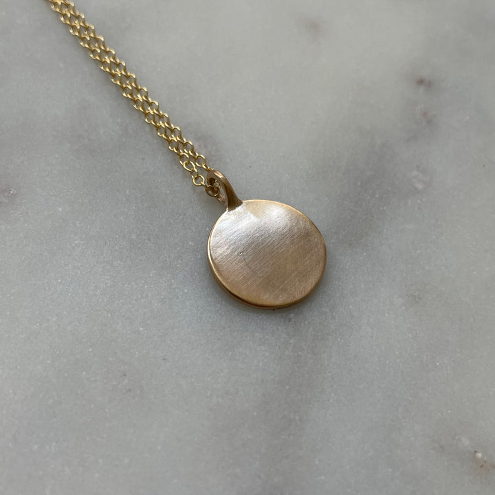 Small engravable pendant in bronze