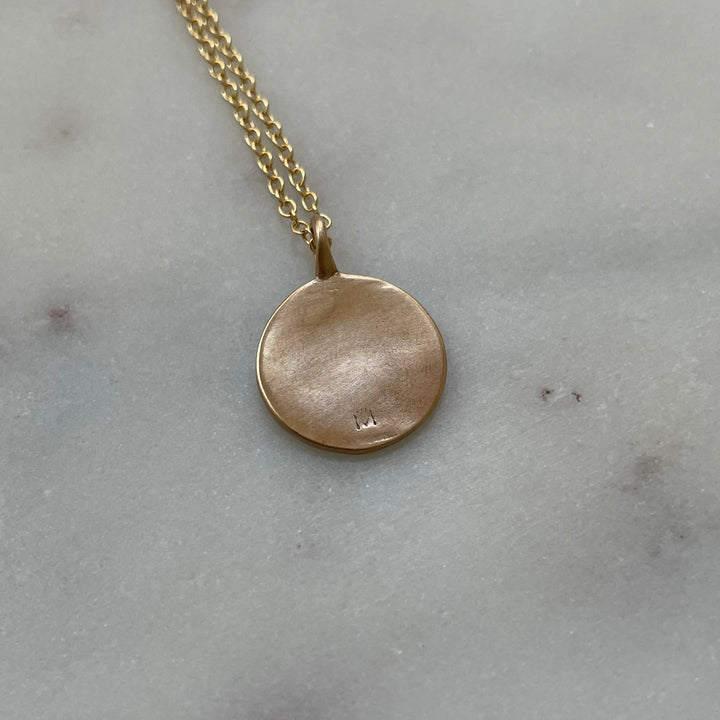 Small engravable pendant in bronze