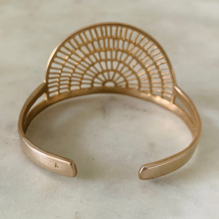 Shop MIMOSA Handcrafted's Shimmering Sun Bracelet in Bronze.