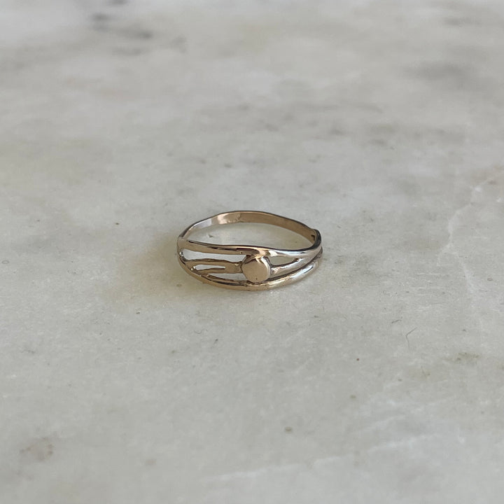 14K GOLD APRICUS RING