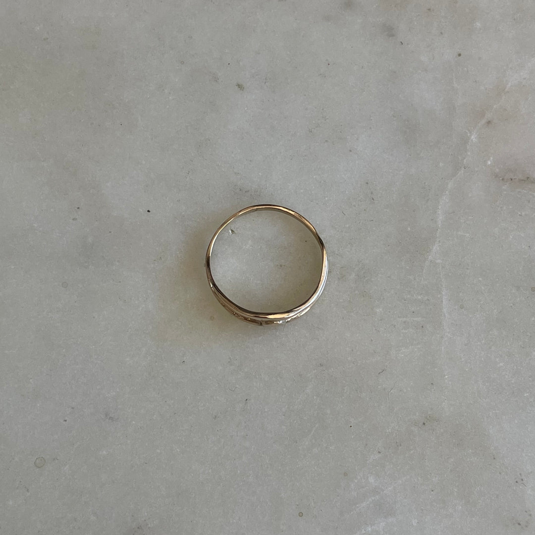 14K GOLD APRICUS RING