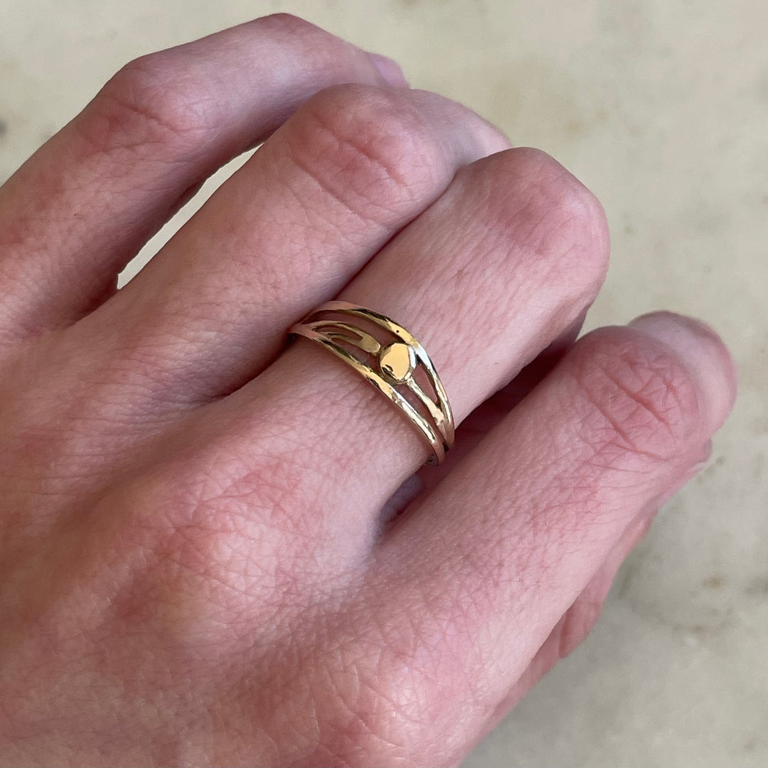 14K GOLD APRICUS RING