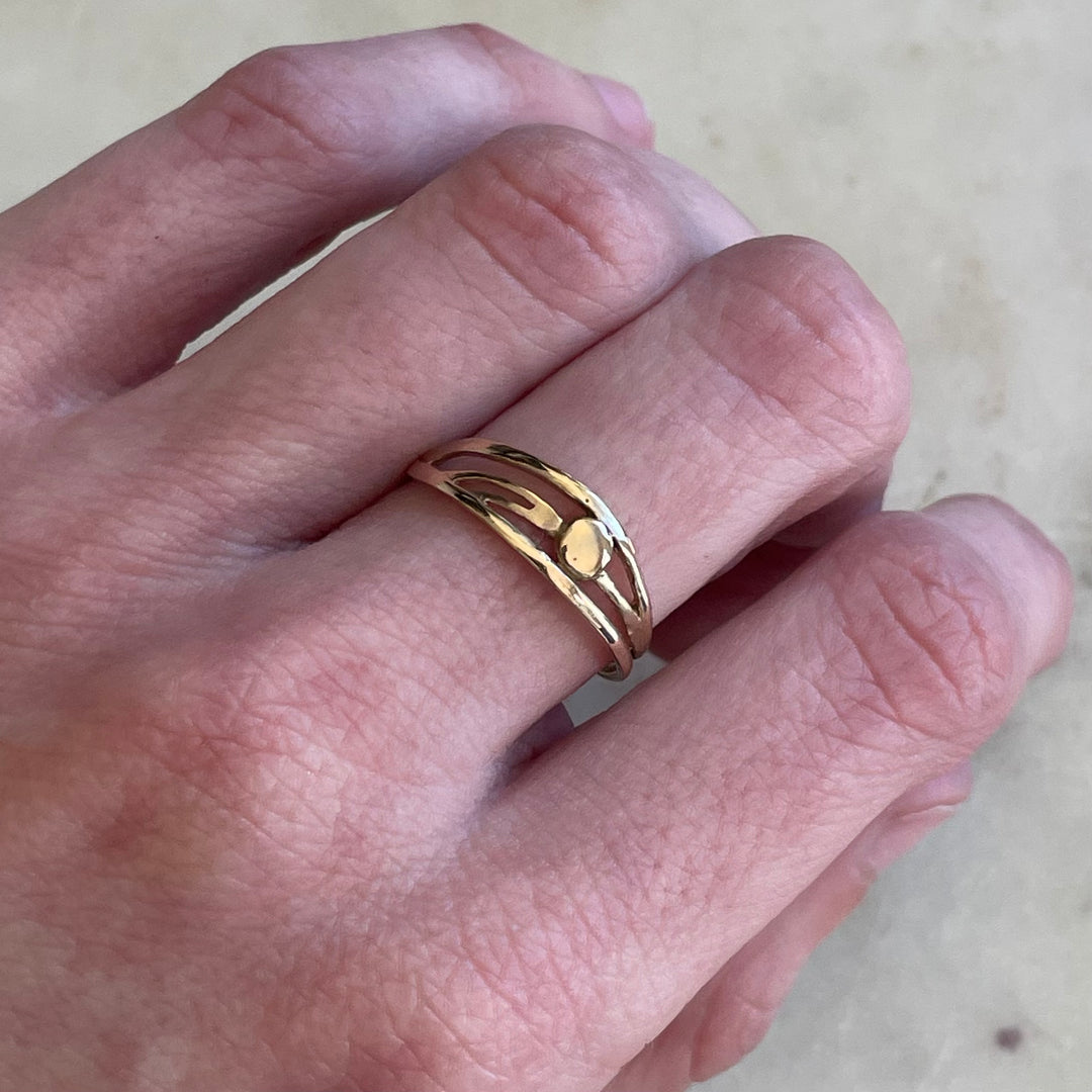 14K GOLD APRICUS RING