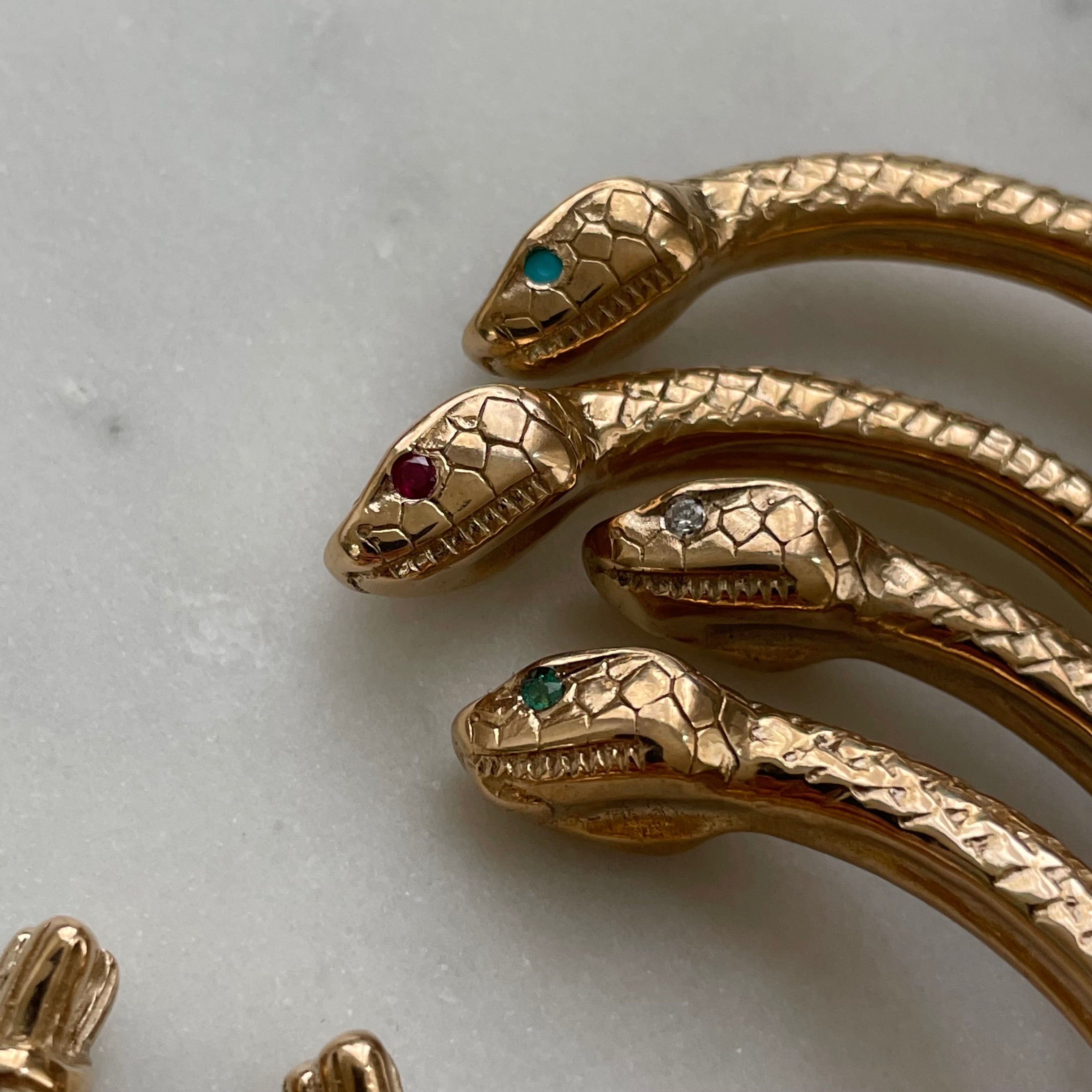 Dainty Snake Cuff Bracelet – Reluxe Vintage