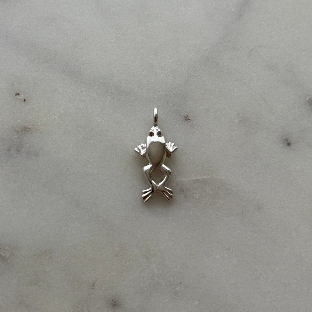 Frog Pendant in sterling silver 