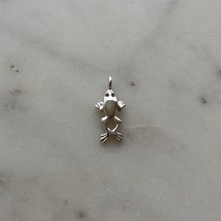 Frog Pendant in sterling silver 