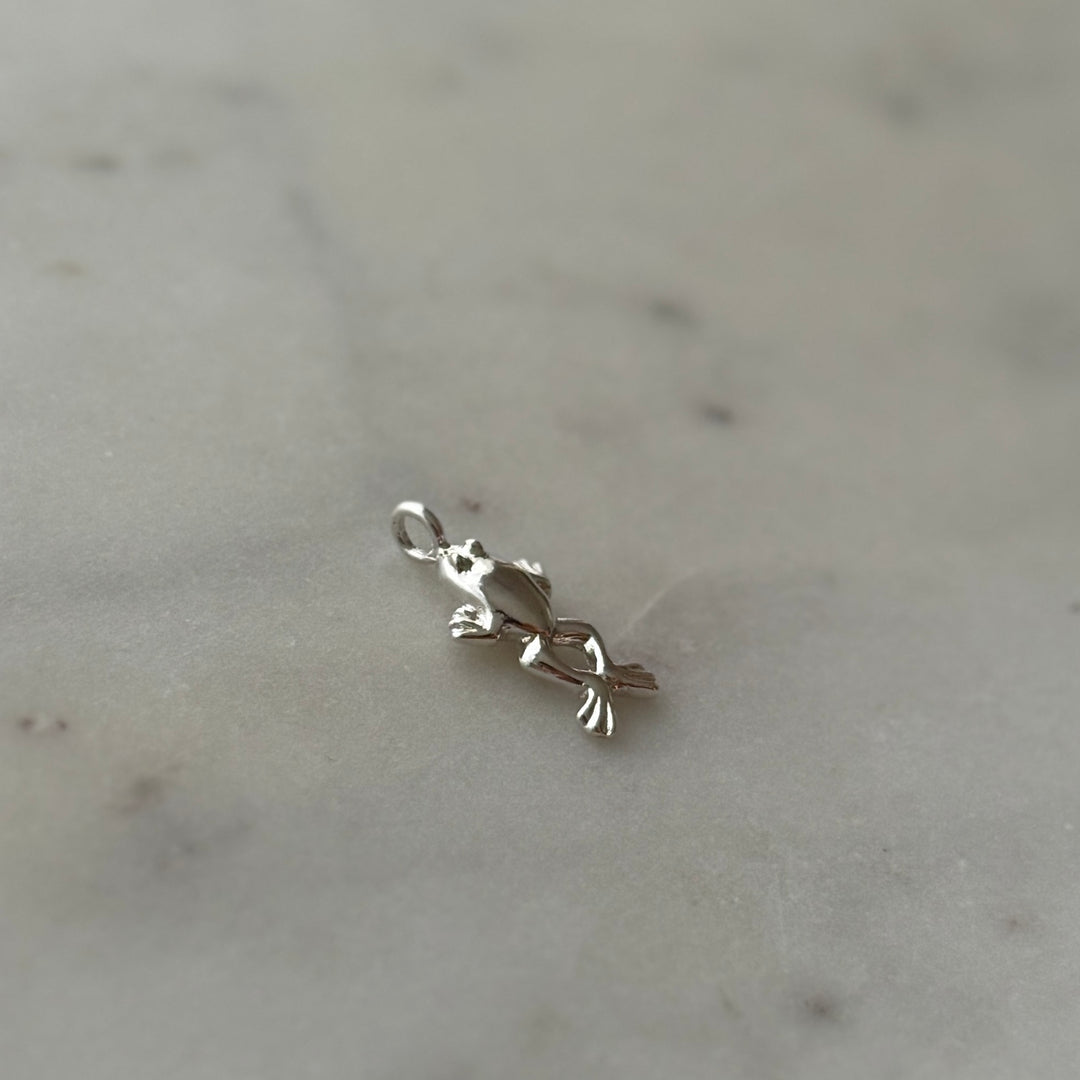 Frog Pendant in sterling silver 