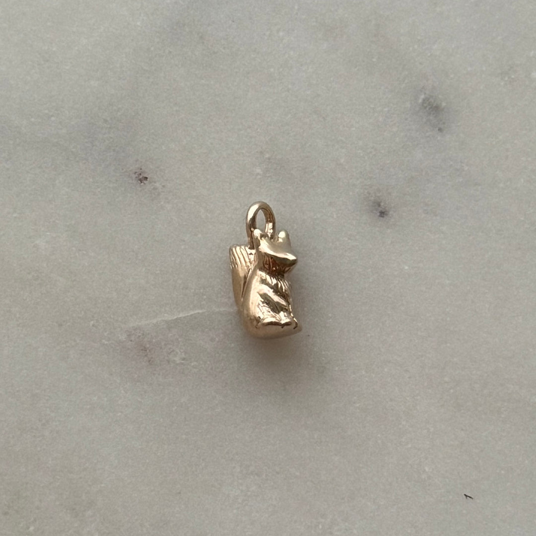 Fox pendant in bronze