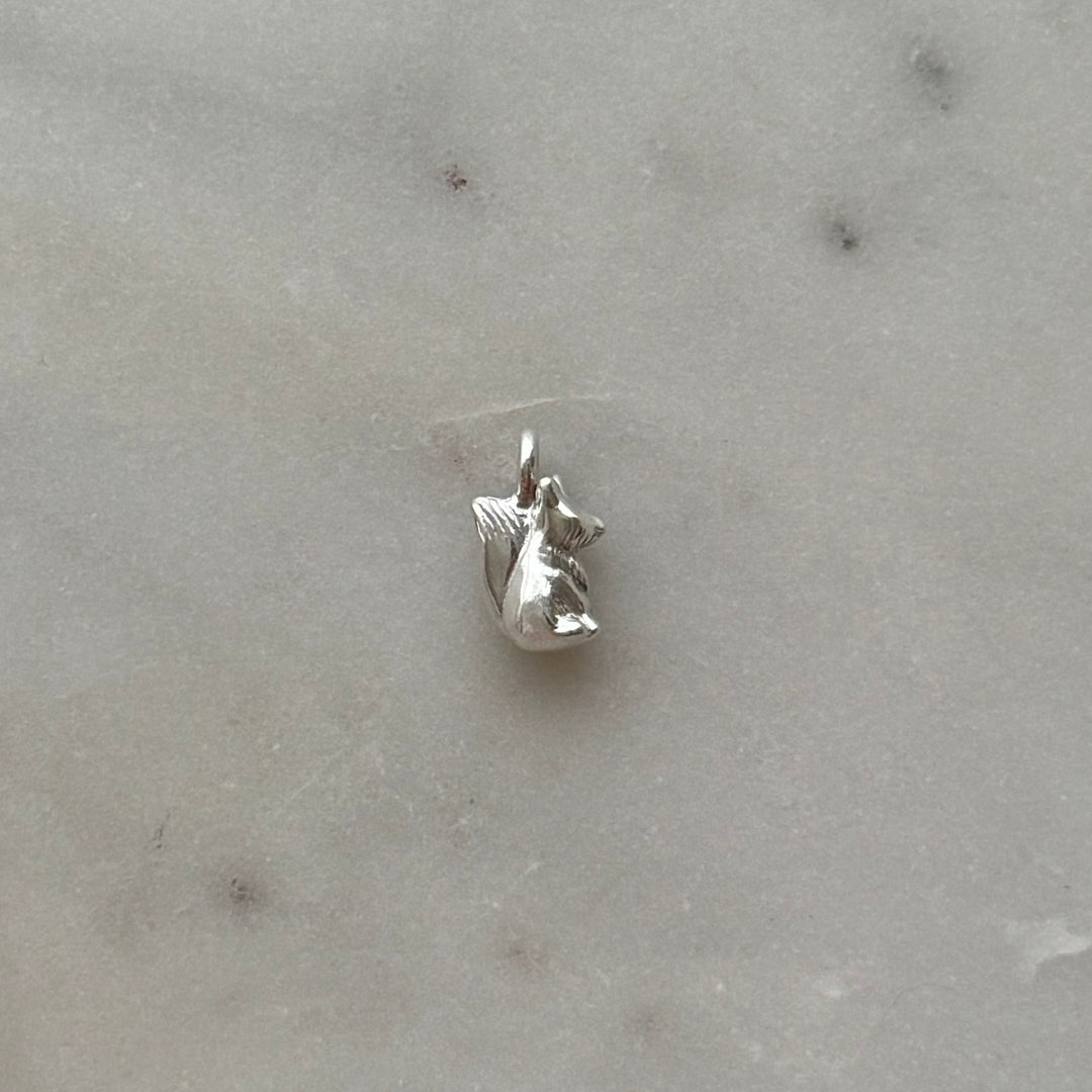 Fox pendant in sterling silver 
