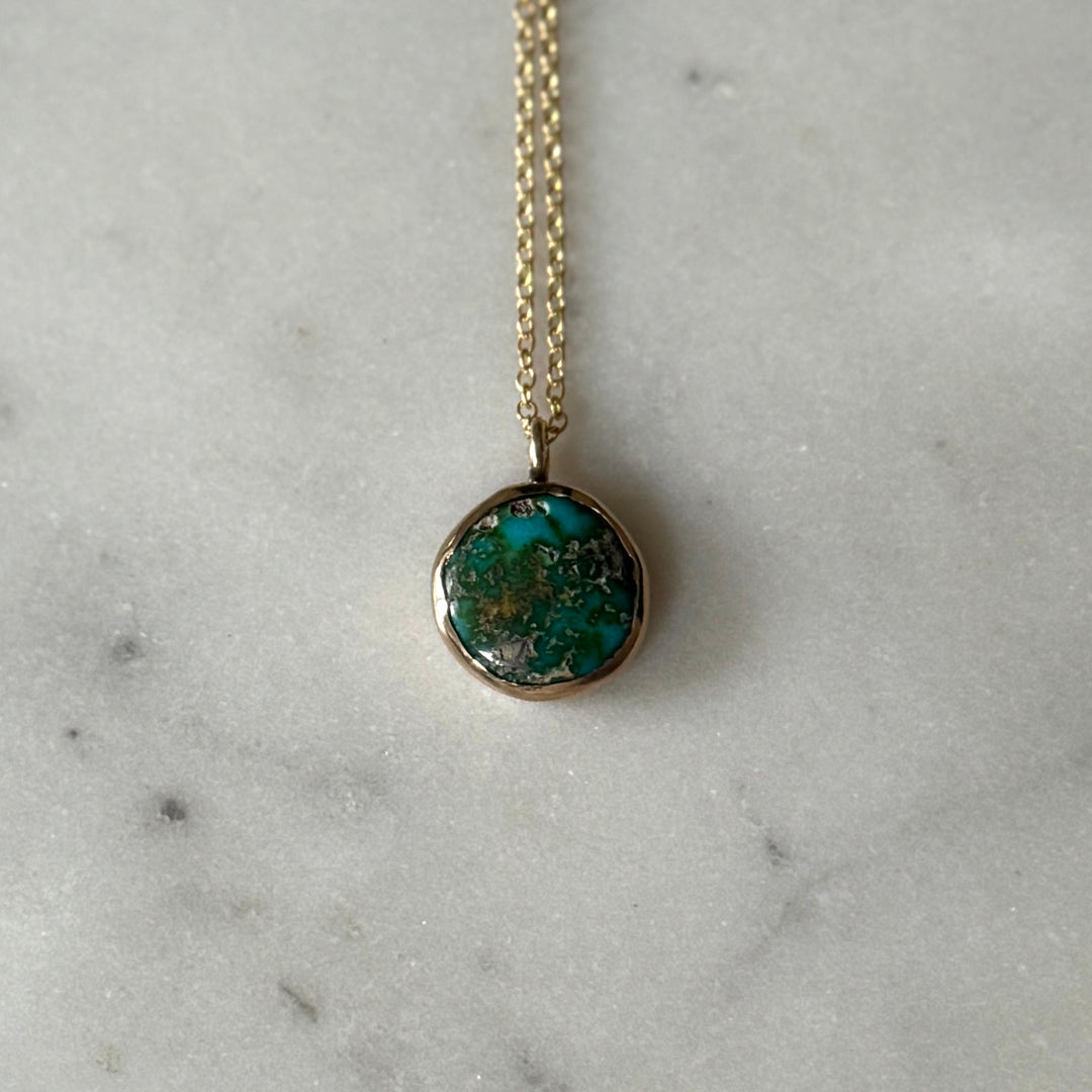 One Of A Kind Turquoise Pendant | MIMOSA Handcrafted 