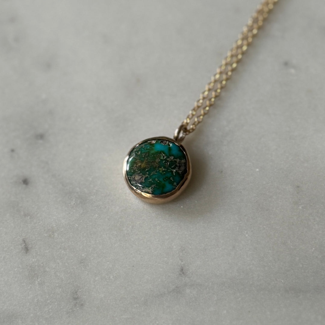 One Of A Kind Turquoise Pendant | MIMOSA Handcrafted 
