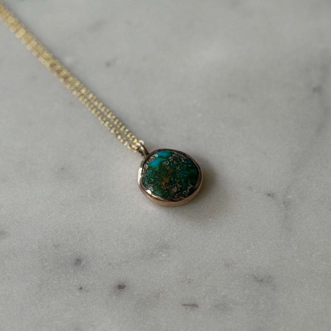 One Of A Kind Turquoise Pendant | MIMOSA Handcrafted 