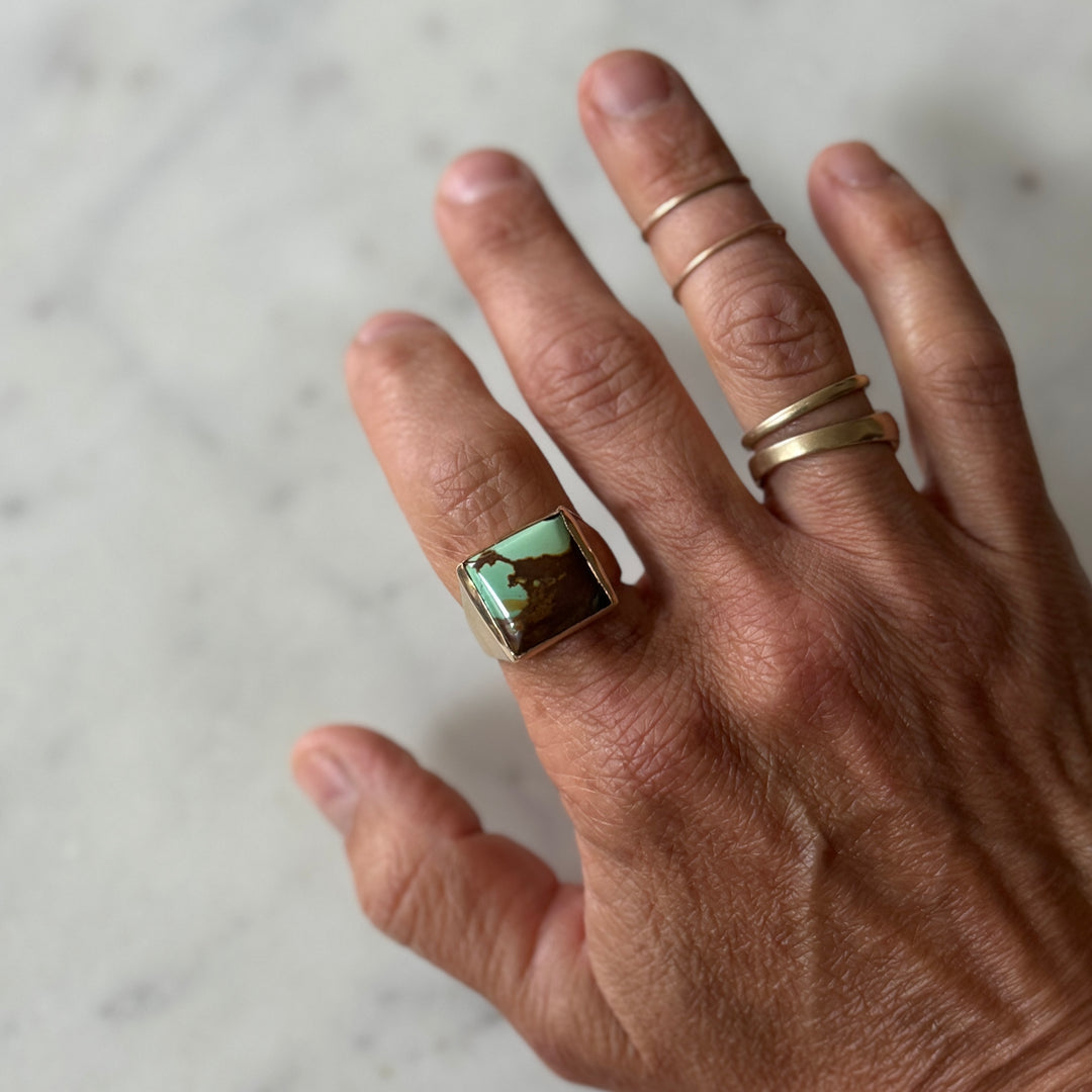 Unique Royston Turquoise Ring | MIMOSA Handcrafted
