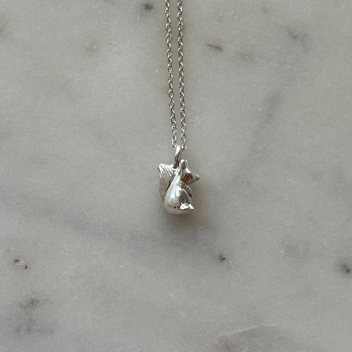 Fox necklace in sterling silver 