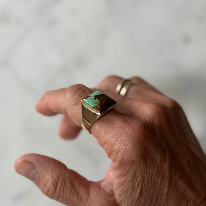 Unique Royston Turquoise Ring | MIMOSA Handcrafted