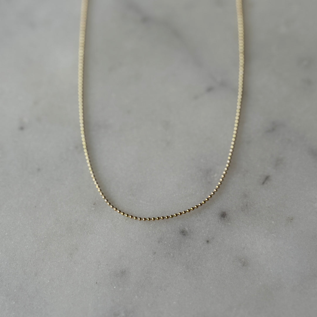 Gold-Filled Bead Necklace Chain | MIMOSA Handcrafted