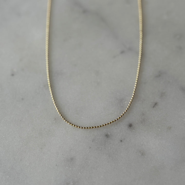 Gold-Filled Bead Necklace Chain | MIMOSA Handcrafted