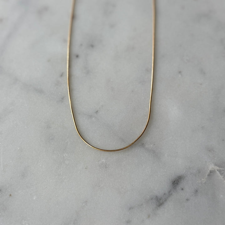 Gold-Filled Snake Necklace Chain | MIMOSA Handcrafted