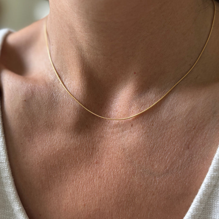 Gold-Filled Snake Necklace Chain | MIMOSA Handcrafted