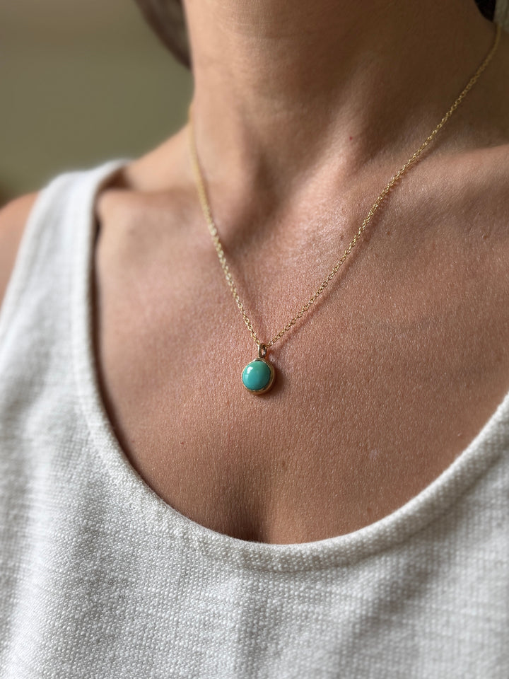 One Of A Kind Turquoise Pendant | MIMOSA Handcrafted 