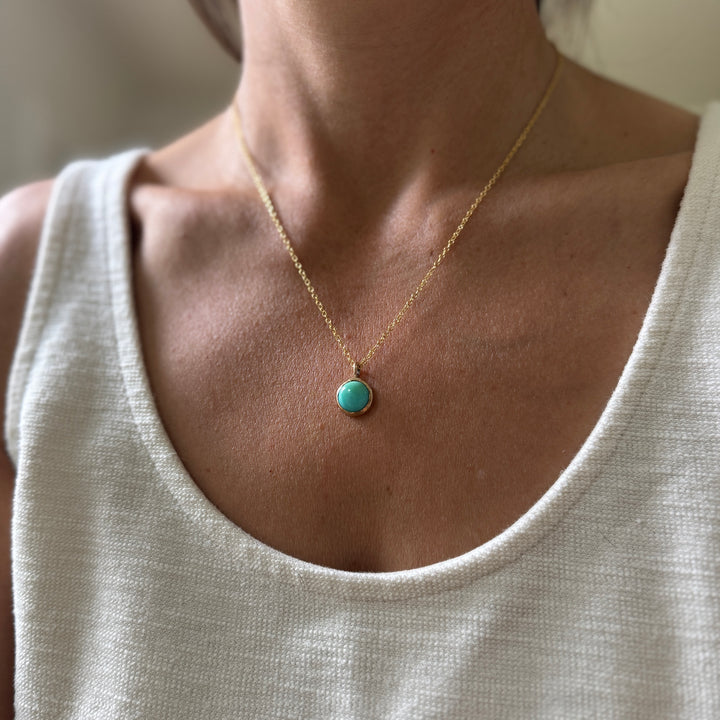 One Of A Kind Turquoise Pendant | MIMOSA Handcrafted 