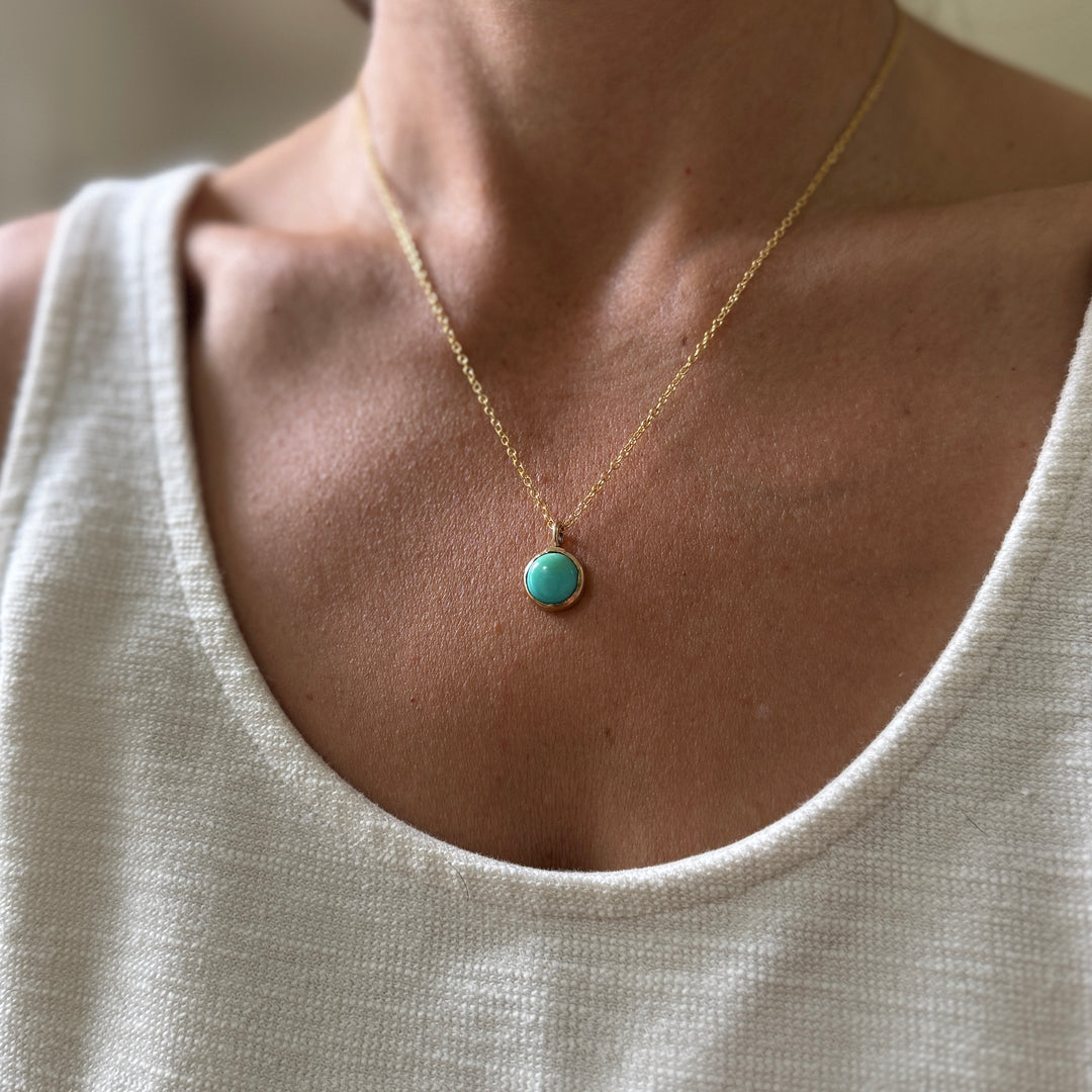 One Of A Kind Turquoise Pendant | MIMOSA Handcrafted 