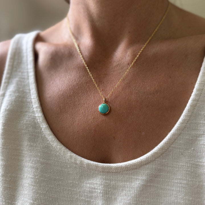 One Of A Kind Turquoise Pendant | MIMOSA Handcrafted 