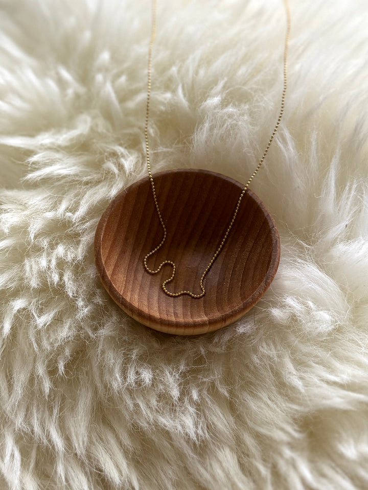 Gold-Filled Bead Necklace Chain | MIMOSA Handcrafted