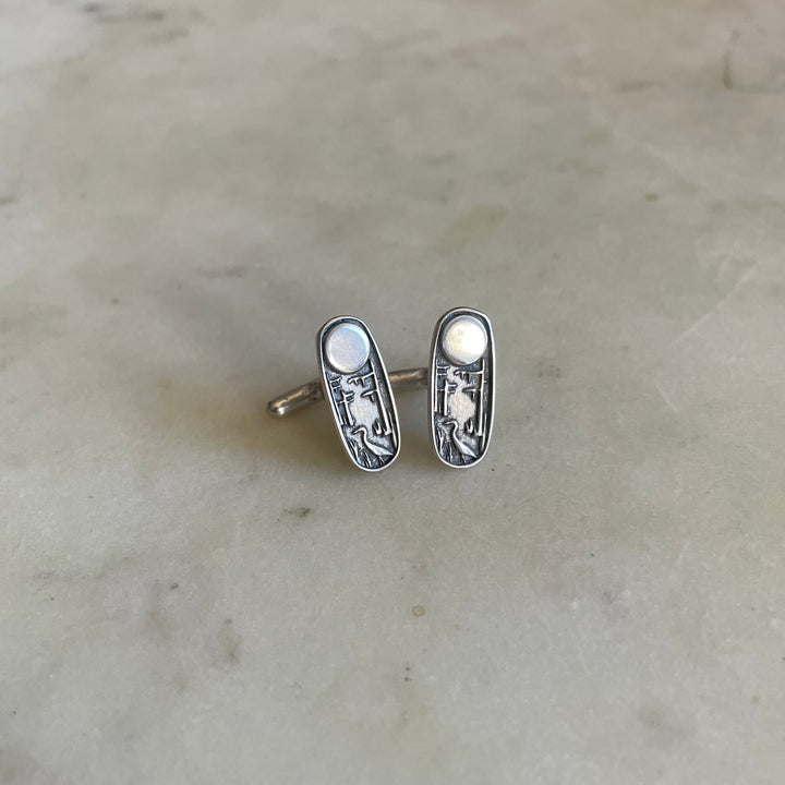 Louisiana Wild Cufflinks in Sterling Silver | MIMOSA Handcrafted