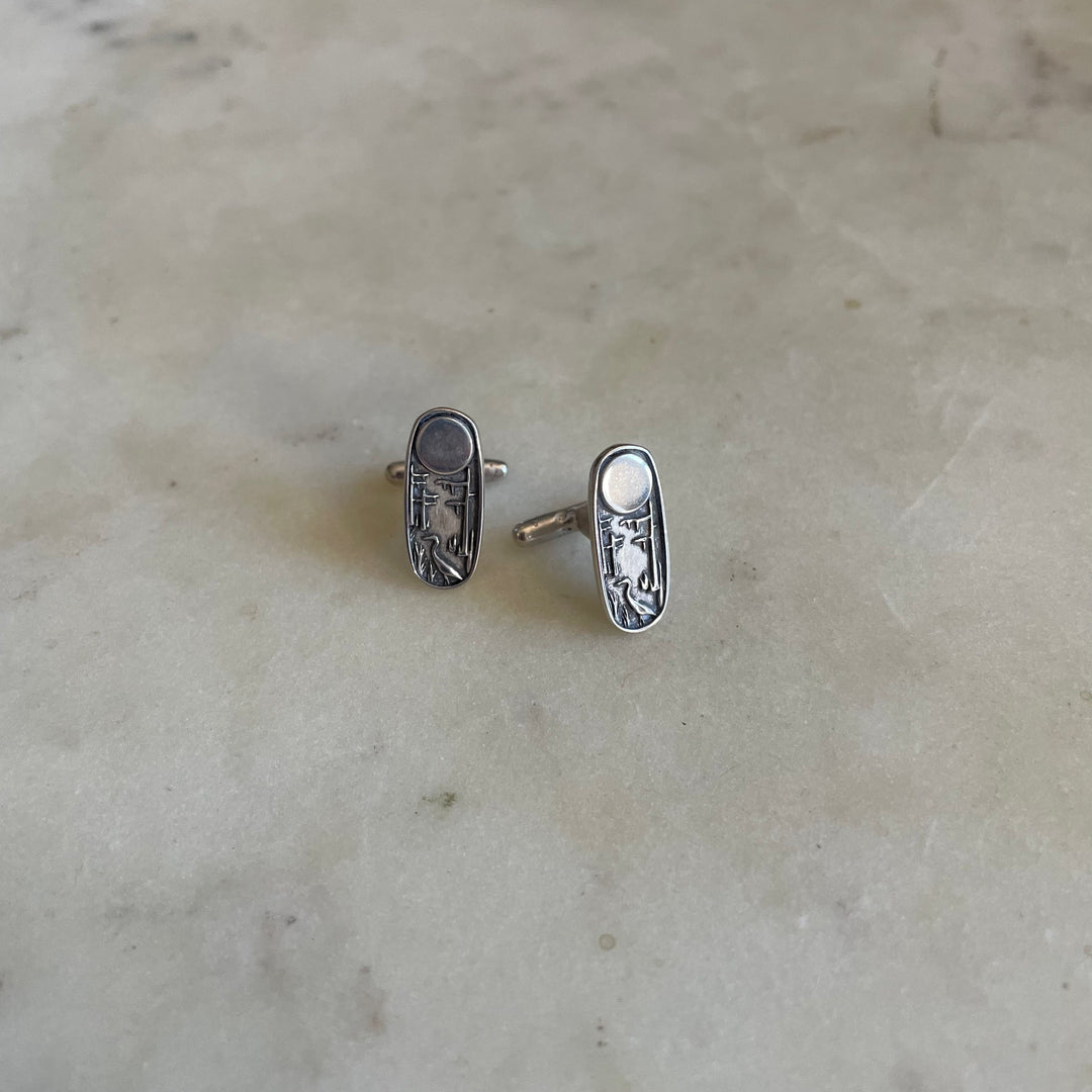 Louisiana Wild Cufflinks in Sterling Silver | MIMOSA Handcrafted