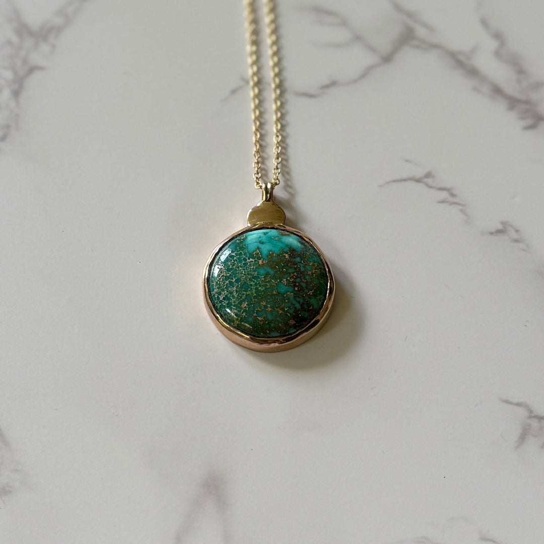 One Of A Kind Turquoise Pendant | MIMOSA Handcrafted 