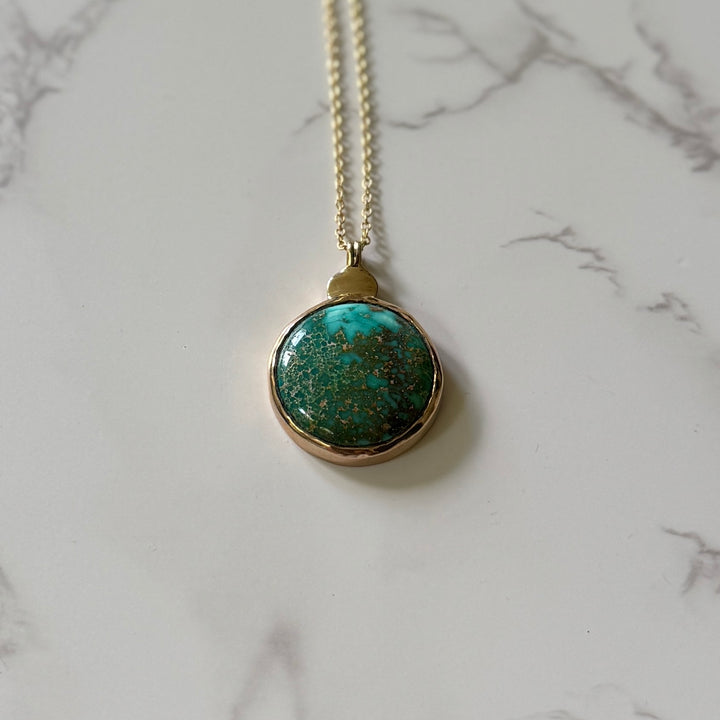 One Of A Kind Turquoise Pendant | MIMOSA Handcrafted 