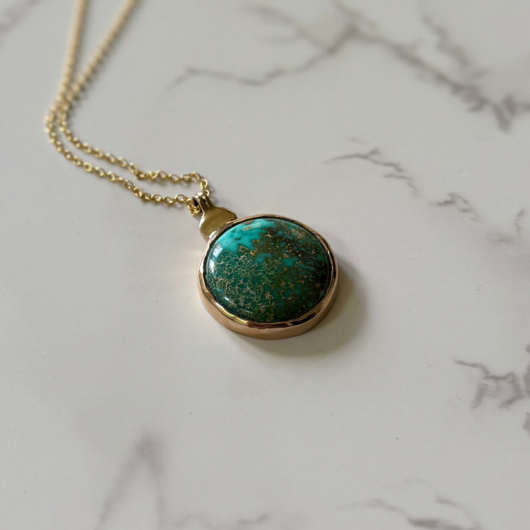 One Of A Kind Turquoise Pendant | MIMOSA Handcrafted 