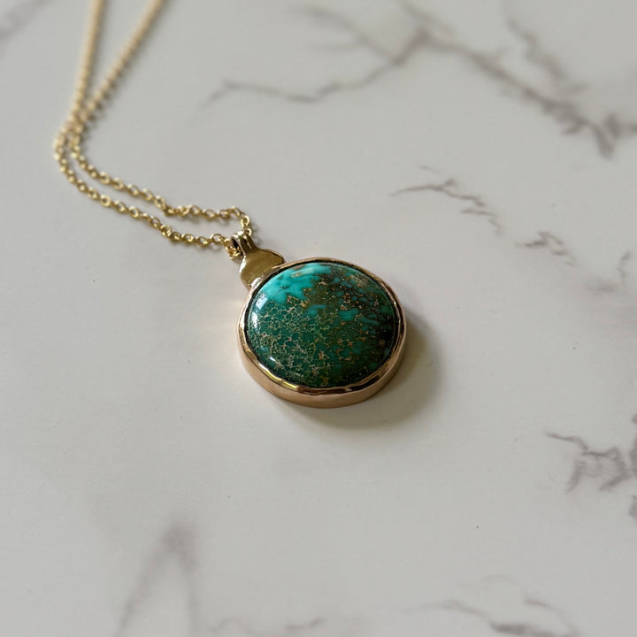 One Of A Kind Turquoise Pendant | MIMOSA Handcrafted 