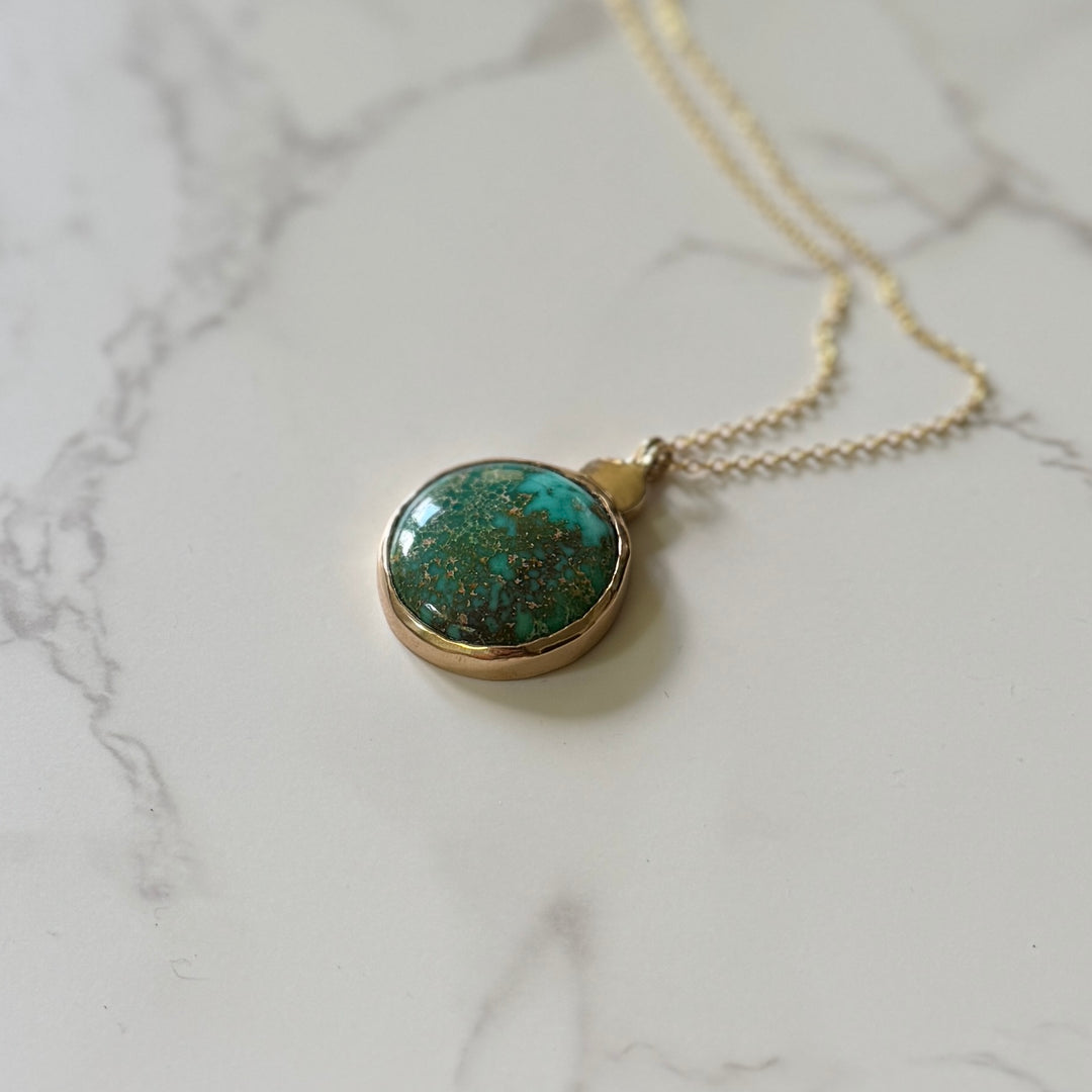 One Of A Kind Turquoise Pendant | MIMOSA Handcrafted 