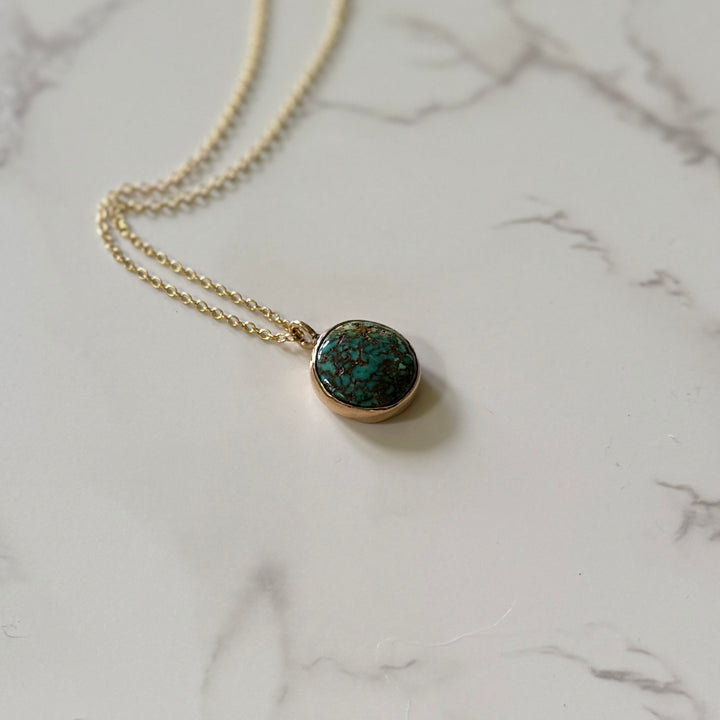 One Of A Kind Turquoise Pendant | MIMOSA Handcrafted 