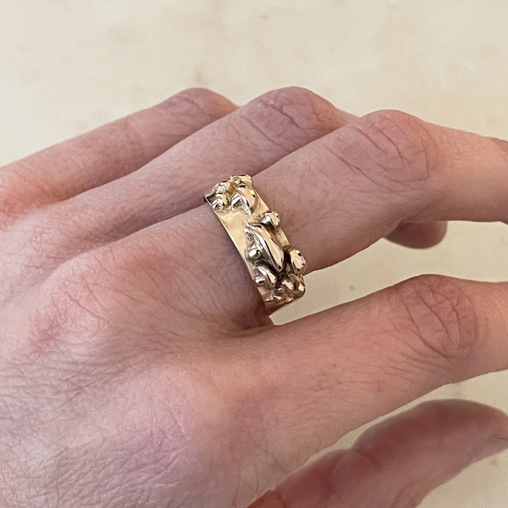 MIMOSA Handcrafted 14K Gold Mushroom Ring