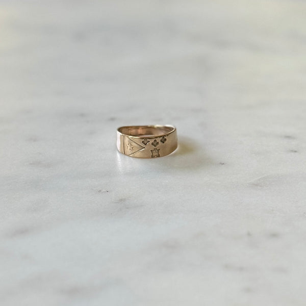 Acadian Flag Ring | MIMOSA Handcrafted