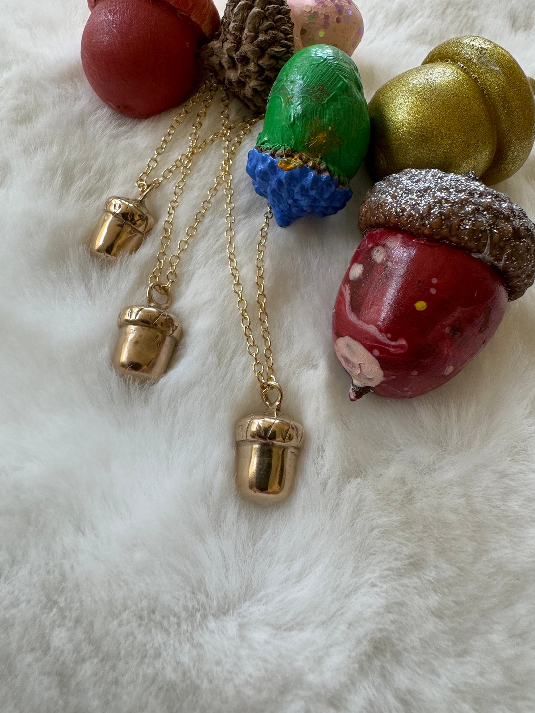 MIMOSA Handcrafted Acorn Necklaces