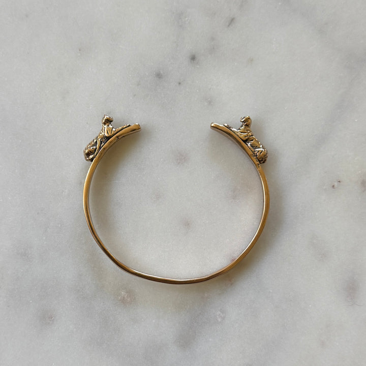 Double Tiger Bracelet in bronze | MIMOSA Handcrafted