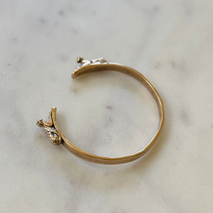 Double Tiger Bracelet in bronze | MIMOSA Handcrafted