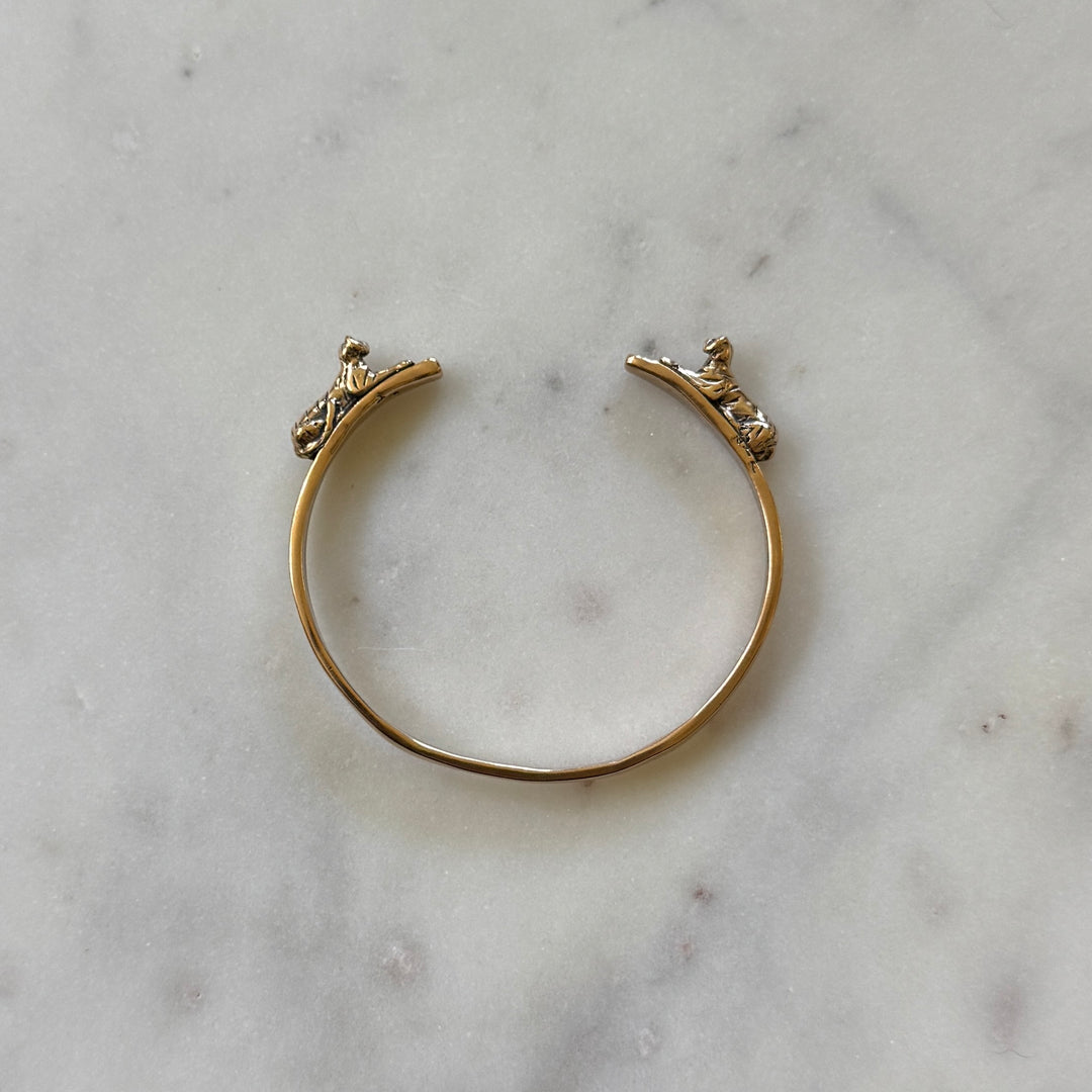 Double Tiger Bracelet in bronze | MIMOSA Handcrafted