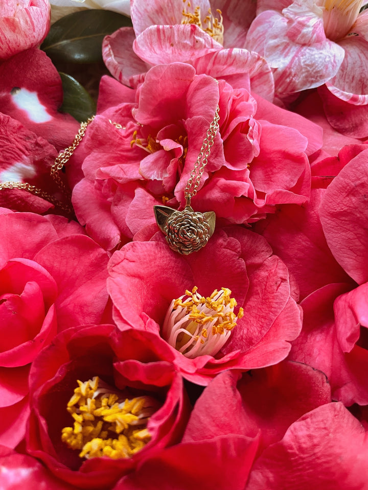 MIMOSA Handcrafted Camellia Flower Necklace