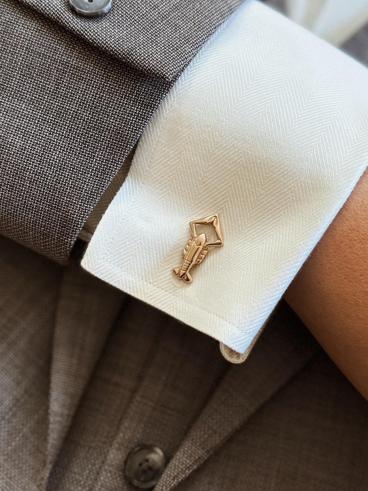 Crawfish Cufflinks| MIMOSA Handcrafted